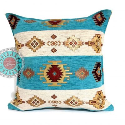 Aztec white stripes 45x45